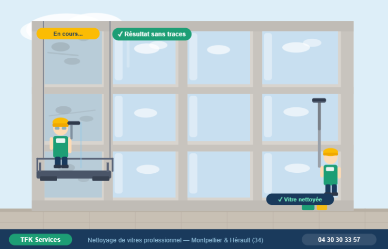 Entreprise de nettoyage de vitres Montpellier