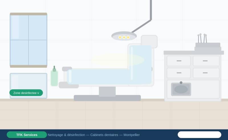 Nettoyage et entretien de centres médicaux cabinets dentaires et structures de santé Montpellier Hérault 34